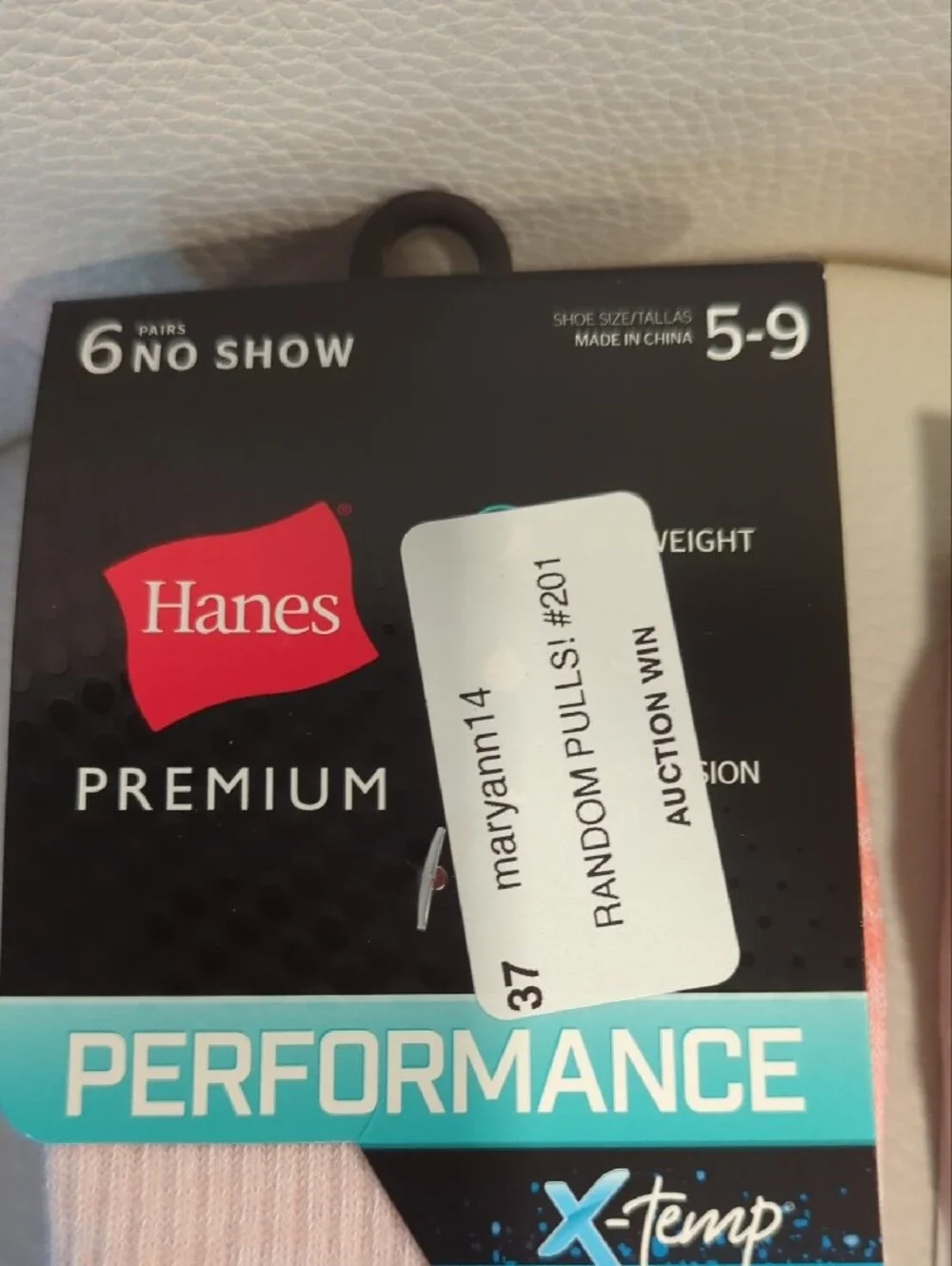 Hanes Performance No-Show Socks in Light Pink and Coral 12 Pair Total